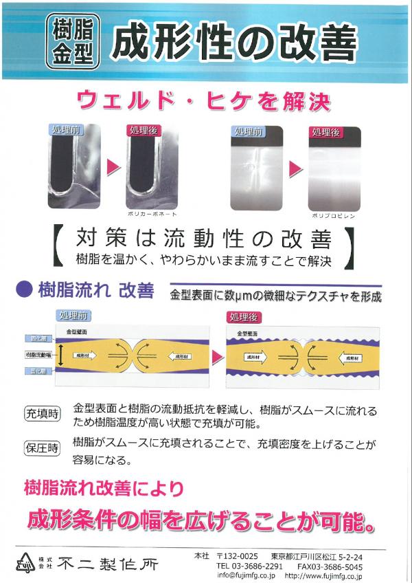 樹脂模具-成形性的改善